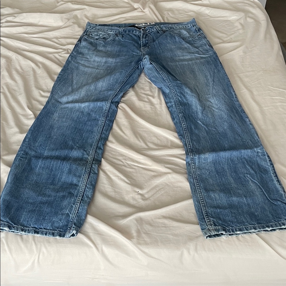 Helix Relaxed Fit Blue Jeans for Men